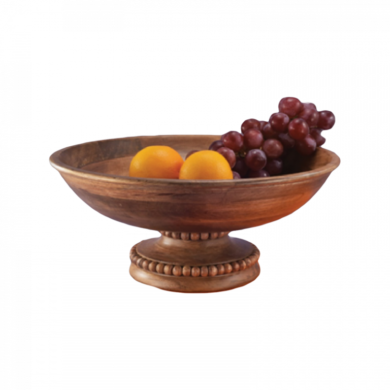 Beaded Fruit Bowl Pedestal Miradorlife