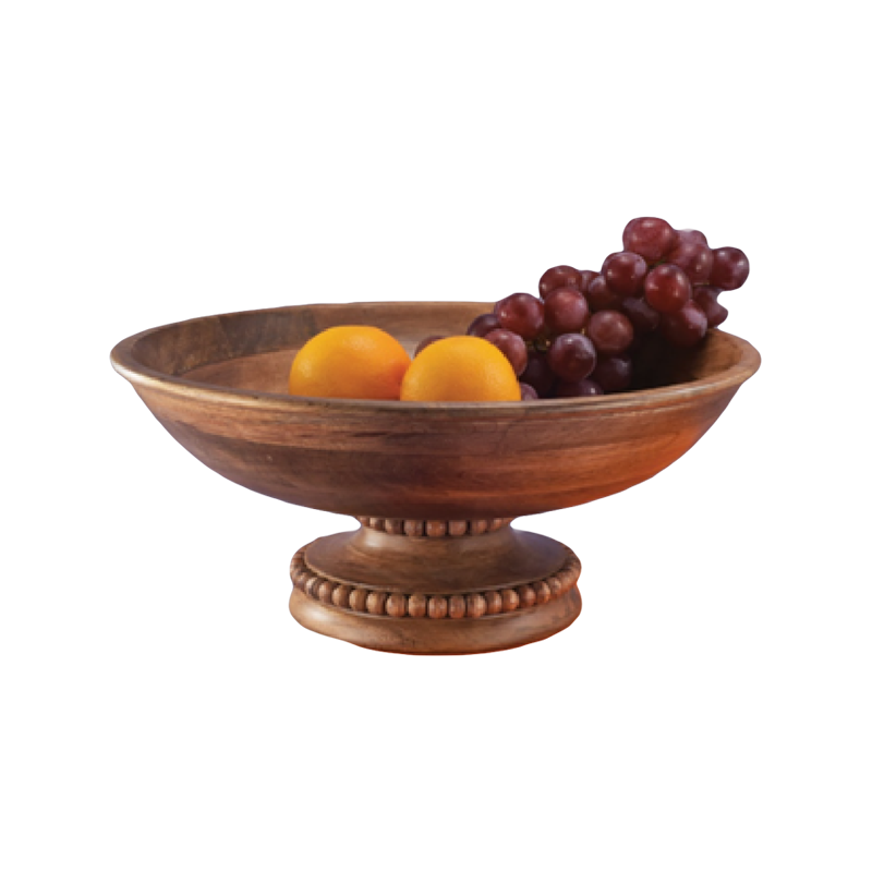 Beaded Fruit Bowl Pedestal Miradorlife
