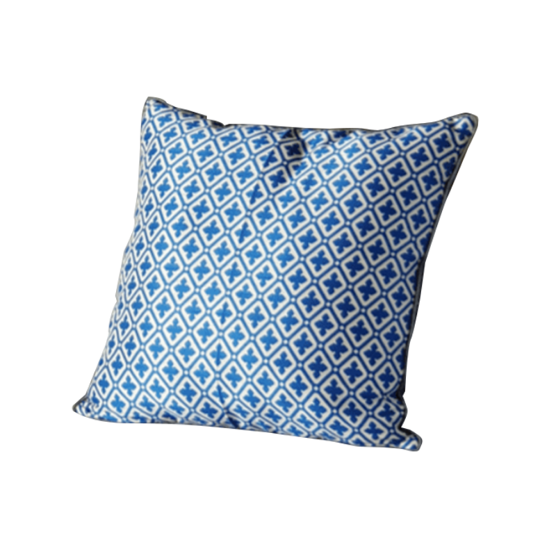 Blue Square Cushion 16x16 Miradorlife