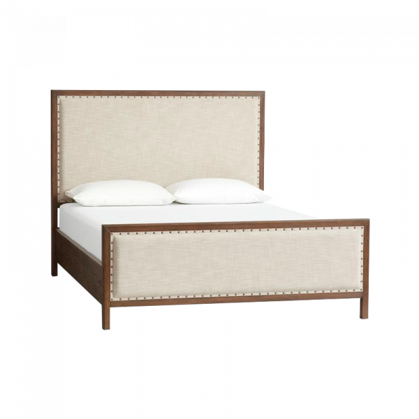 St Remy Fabric and Wood Bed Miradorlife