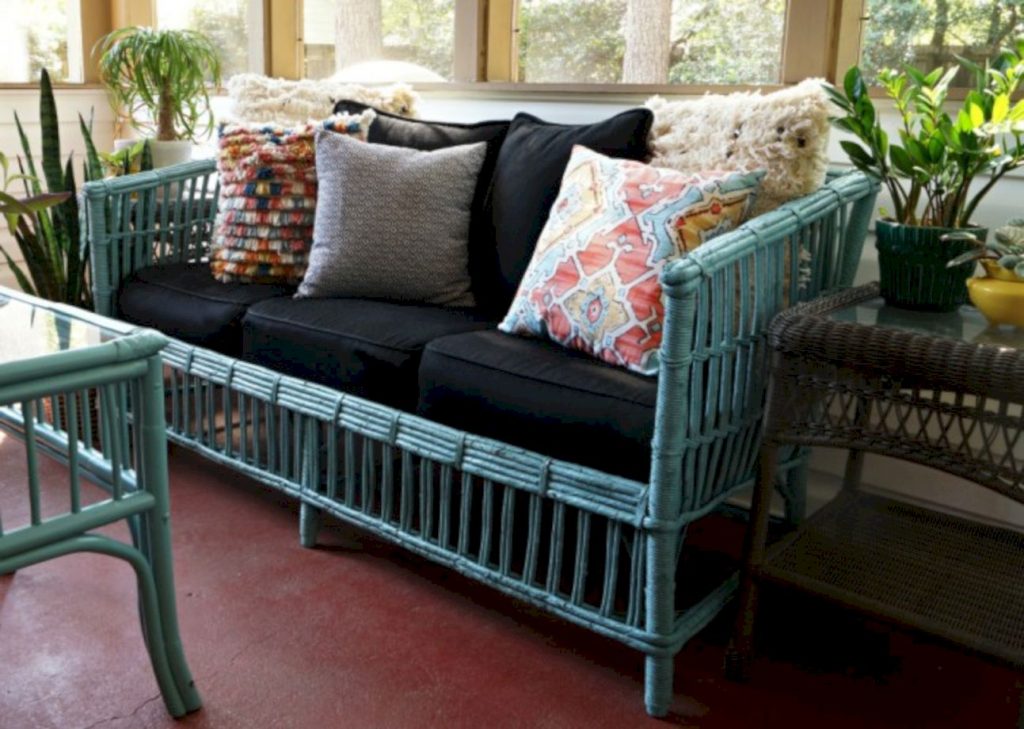 painted wicker bedroom furniture